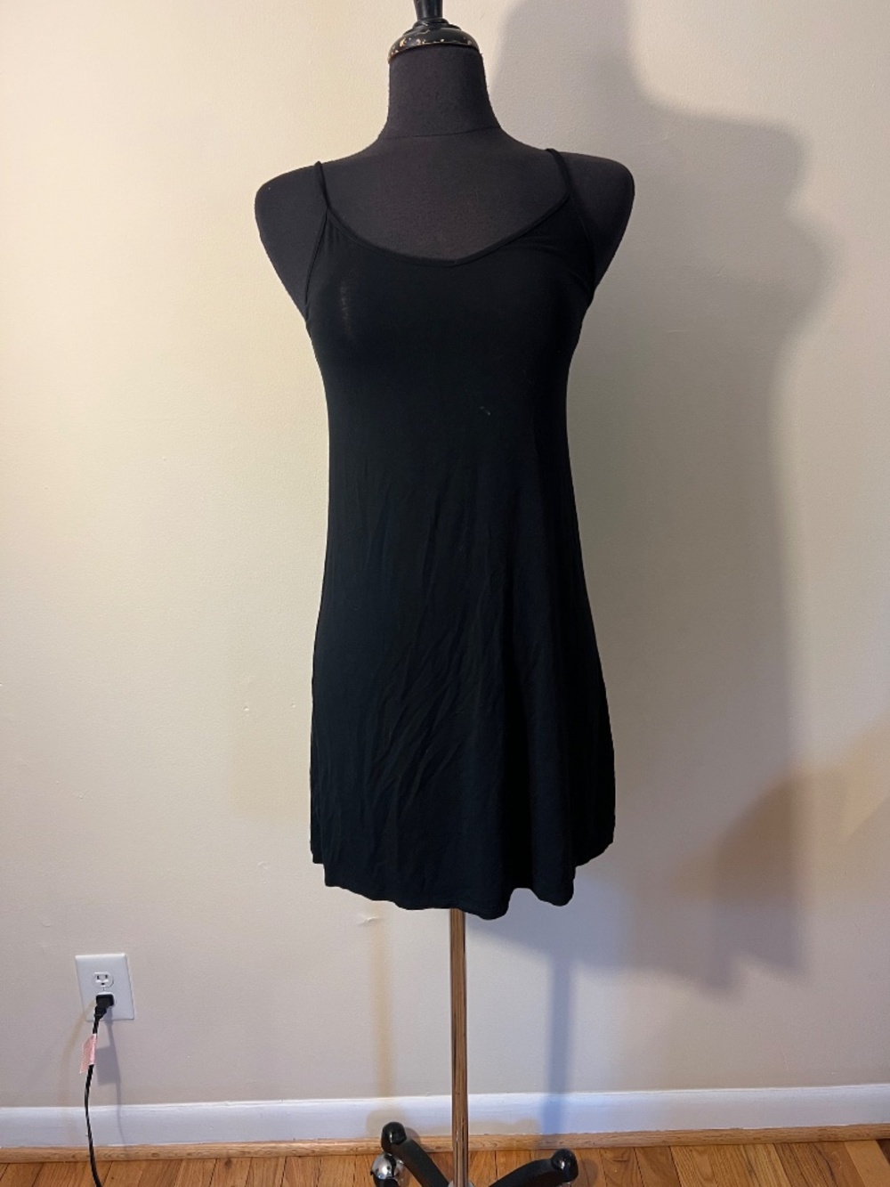 Garage simple black mini dress
